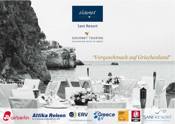 Aldemar Hotels & SPA startet „Aldemar Sani Gourmet Touring“ für Touristiker