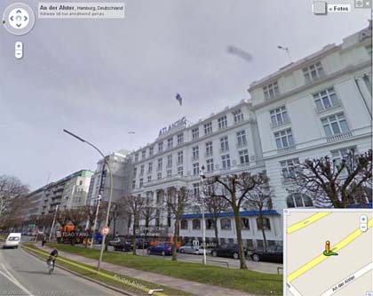 Atlantic Hotel Kempinski Hamburg: Virtueller Ausflug an die Alster – mit „Google Street View“