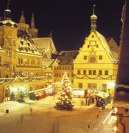 Wunderschön: Der Weihnachtsmarkt in Rothenburg ob der Tauber (Foto: Rothenburg Tourismus Service)