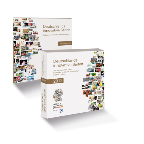 Doppelband „Deutschlands innovative Seiten“, herausgegeben von der Standortinitiative „Deutschland – Land der Ideen“ und der Deutschen Bank