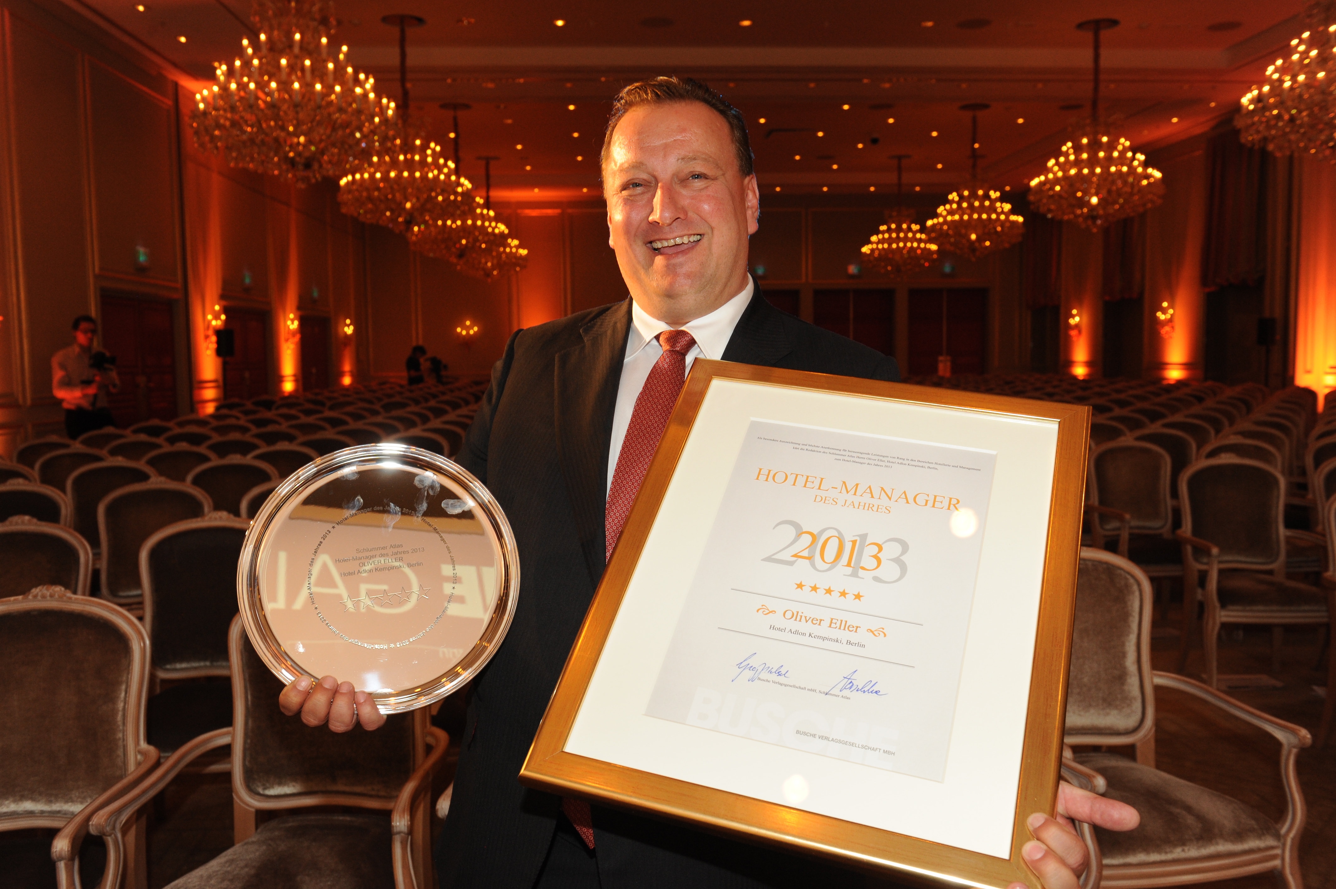 Hotelier des Jahres 2013: Oliver Eller, Chef des Hotel Adlon Kempinski Berlin (Foto: G.Nitschke/BrauerPhotos)