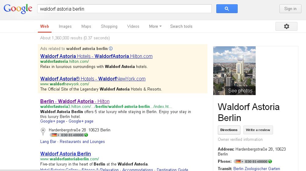 Google Suche: Nutzung fremder Markennamen ist beim Keyword Advertising erlaubt