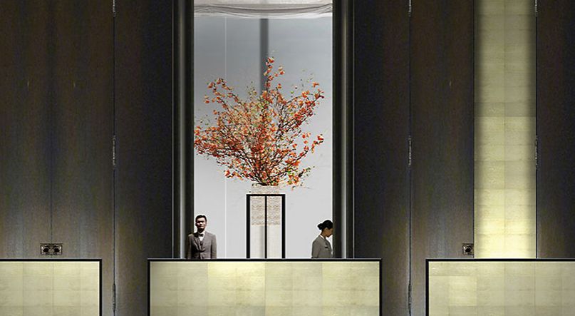 Lobby im neu eröffneten Mandarin Oriental Guangzhou