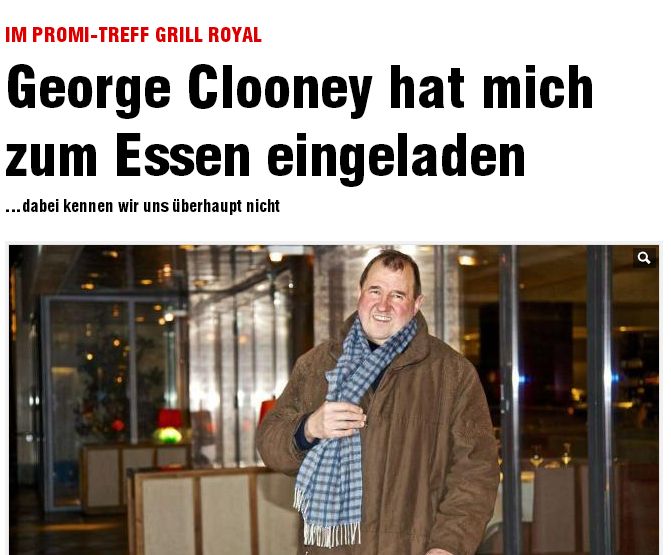 Berliner Unternehmer Oliver Hermann: George Clooney zahlte seine Rechnung im Grill Royal in Berlin
