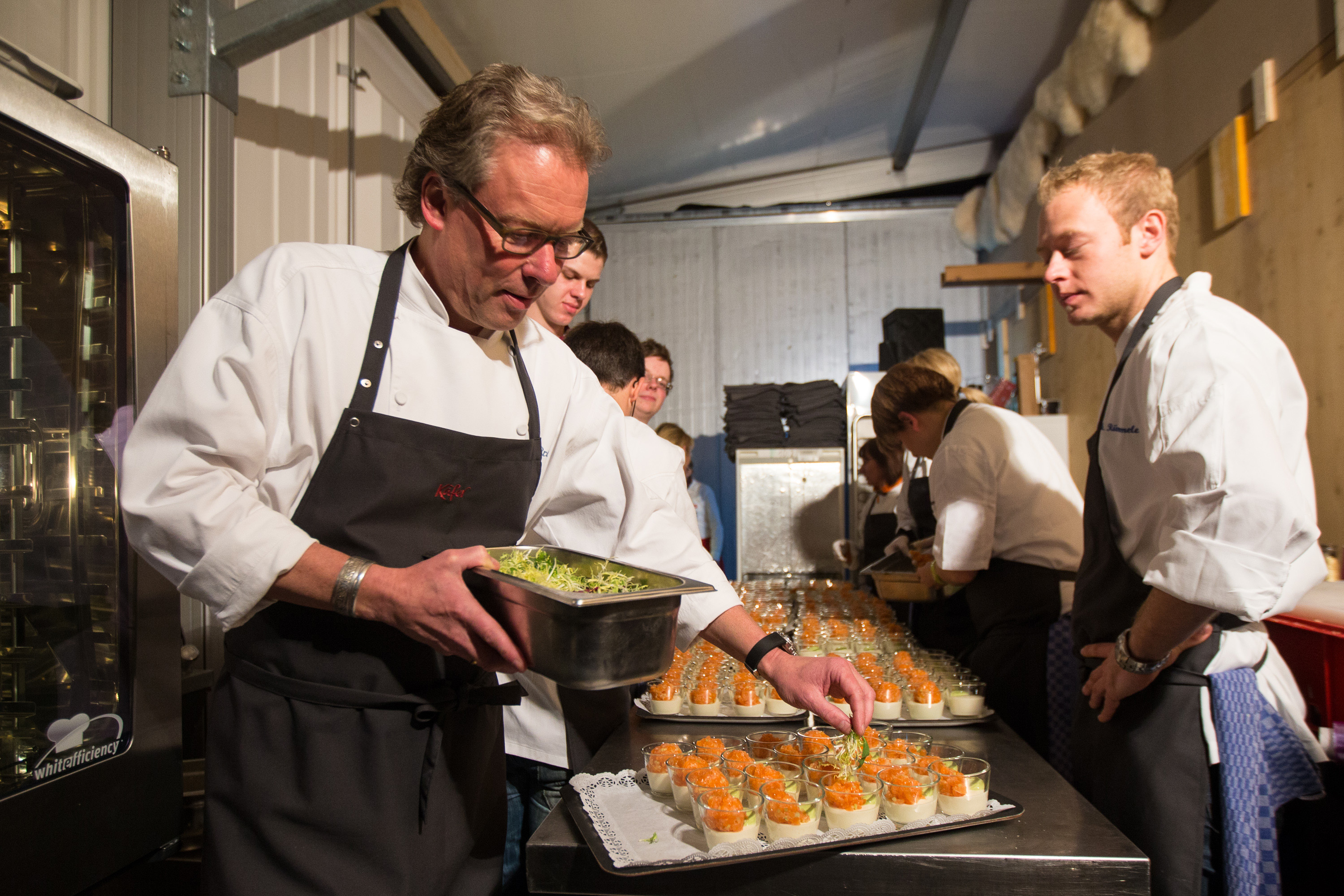 Bobby Bräuer (links) verwöhnte die Gäste kulinarisch