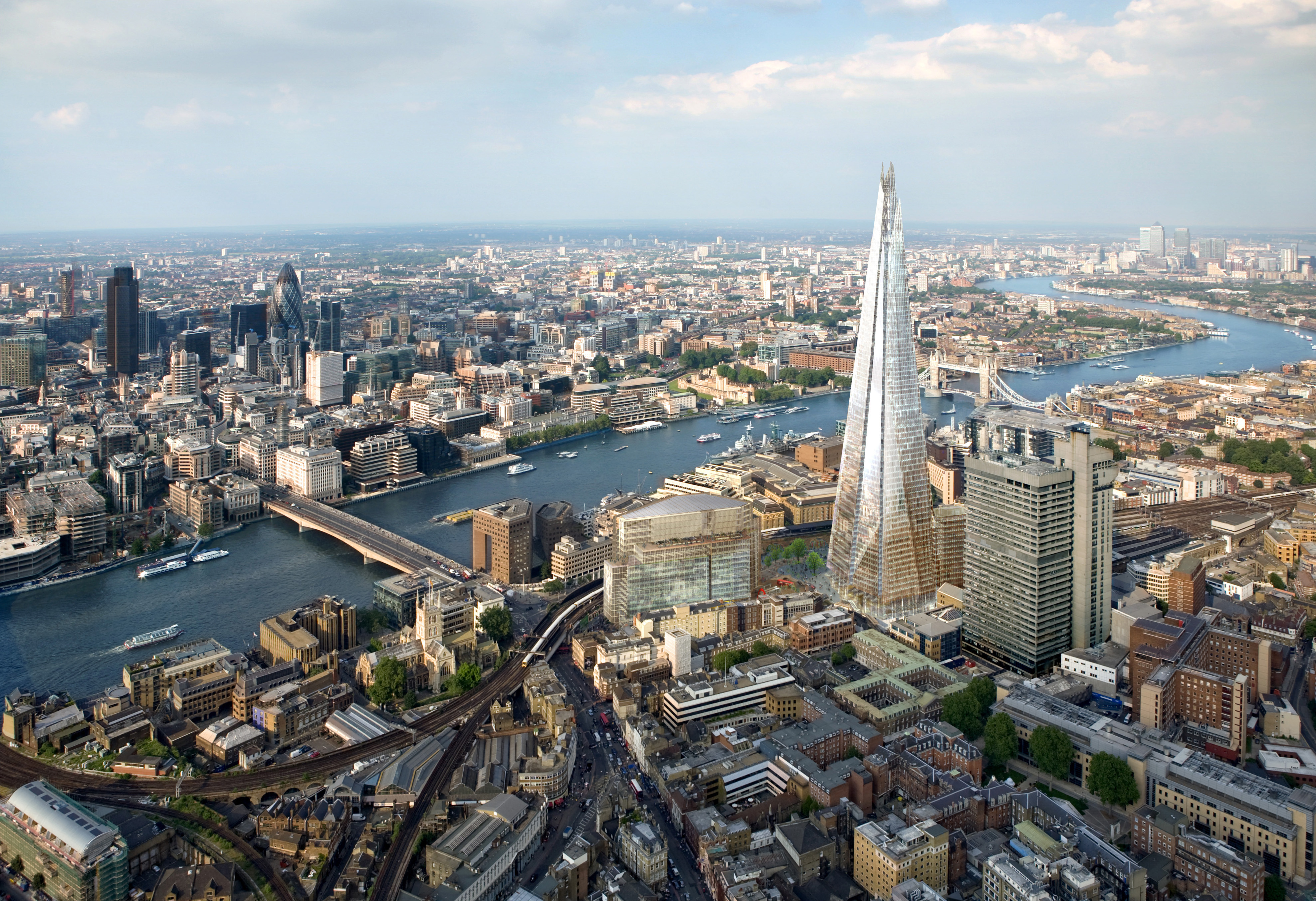 Höchster Turm Europas: Aussichtsplattform auf The Shard in London eröffnet - in 244 Metern Höhe
