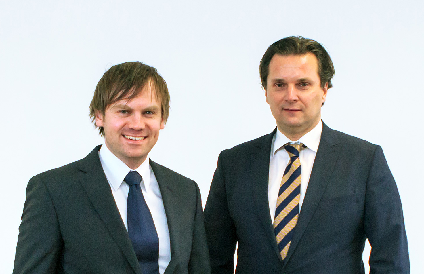 Thomas Wagner, Gründer und Mitinhaber Unister Holding (links), Andreas Prokop, neuer Geschäftsführer für das operative Geschäft (COO)