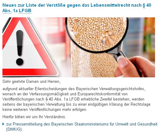 Hygienepranger Bayern untersagt