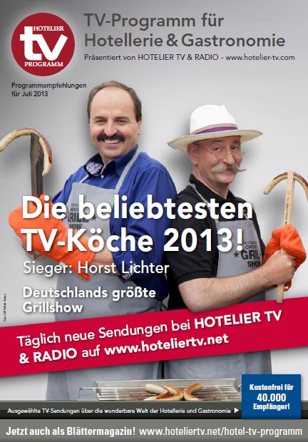 HOTEL TV PROGRAMM Juli 2013 - Die beliebtesten TV-Köche