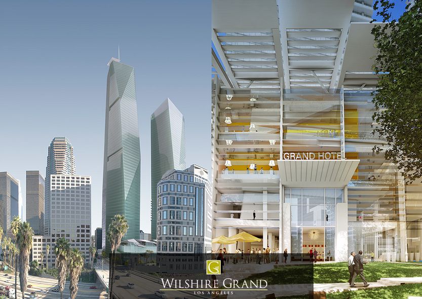 Neues Wilshire Grand Los Angeles: Luxushotel mit 900 Zimmern auf 70 Stockwerken soll über 1 Milliarde US-Dollar teuer werden