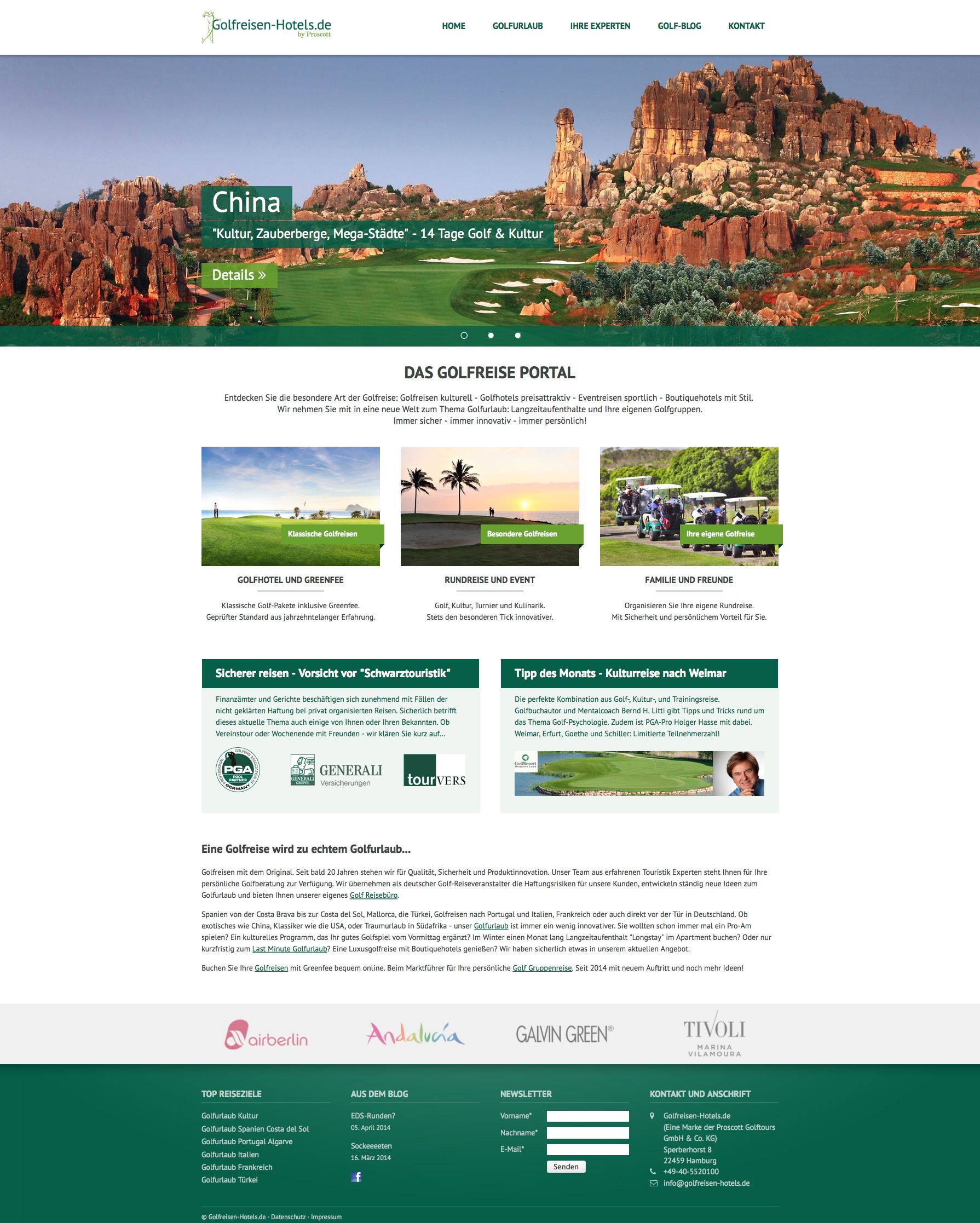 Golfportal mit neuem Drive: golfreisen-hotels.de neu gestartet