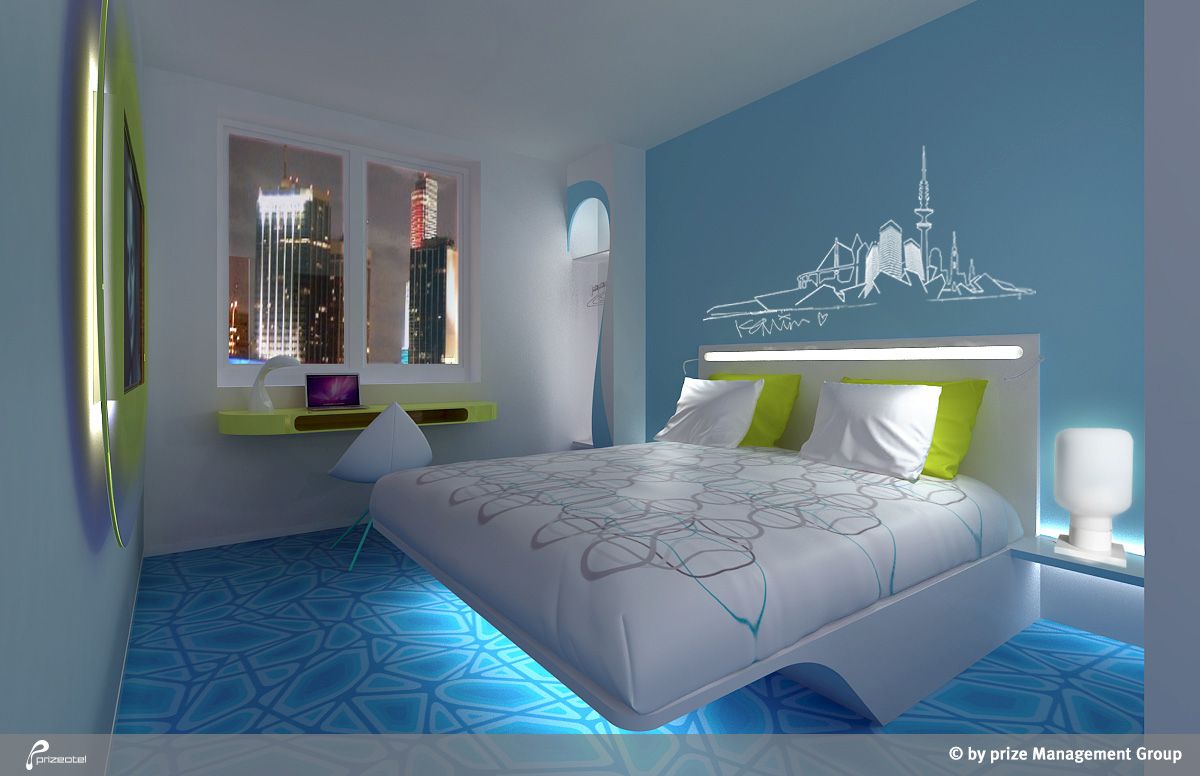 Frisches Hoteldesign zu günstigen Preisen – Budget-Hotels boomen in Deutschland  (Foto: Musterzimmer im neuen Prizeotel Hamburg-City; Eröffnung im Juni 2014)