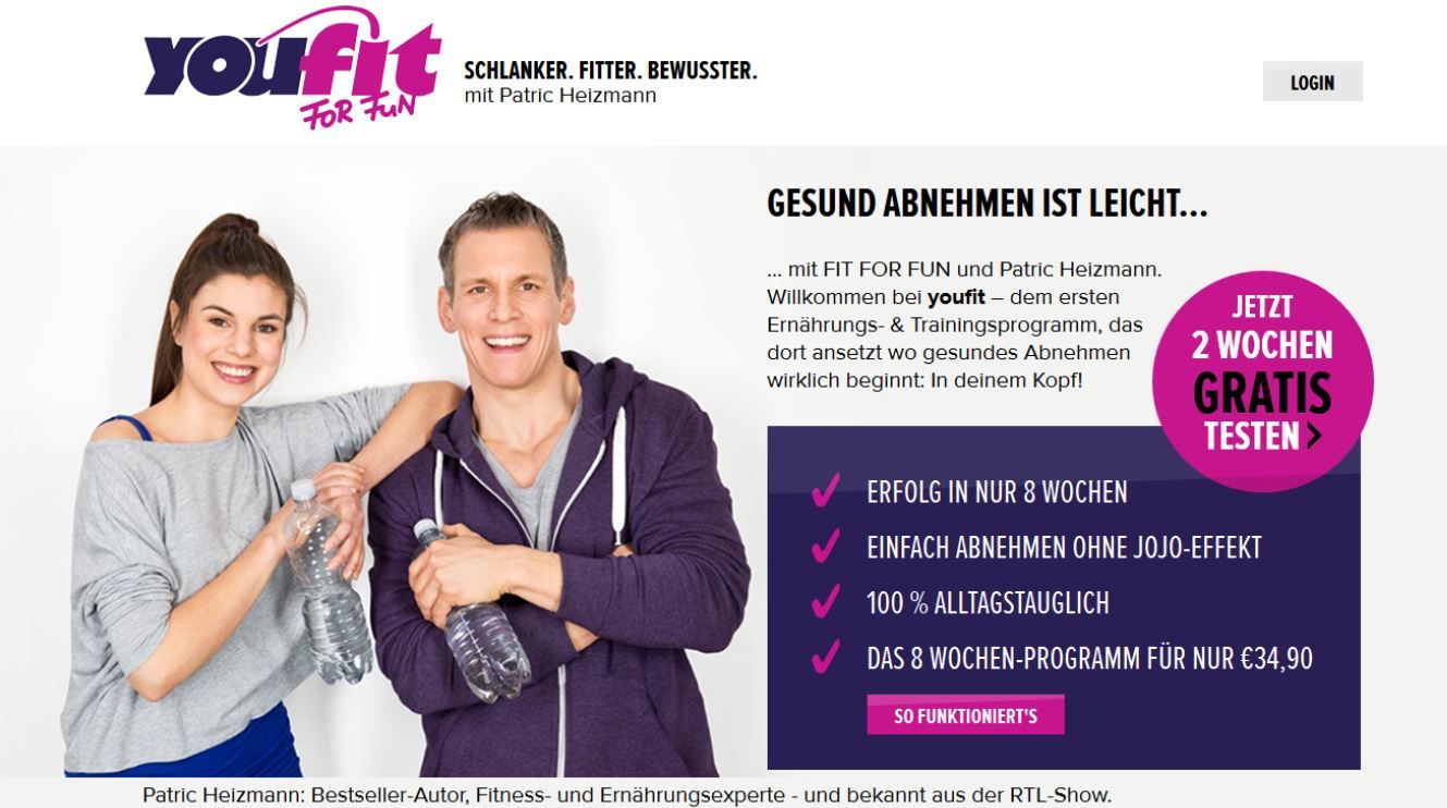 Youfit: Fit for Fun startet Online-Abnehmprogramm fr nachhaltige und gesunde Lebensweise
