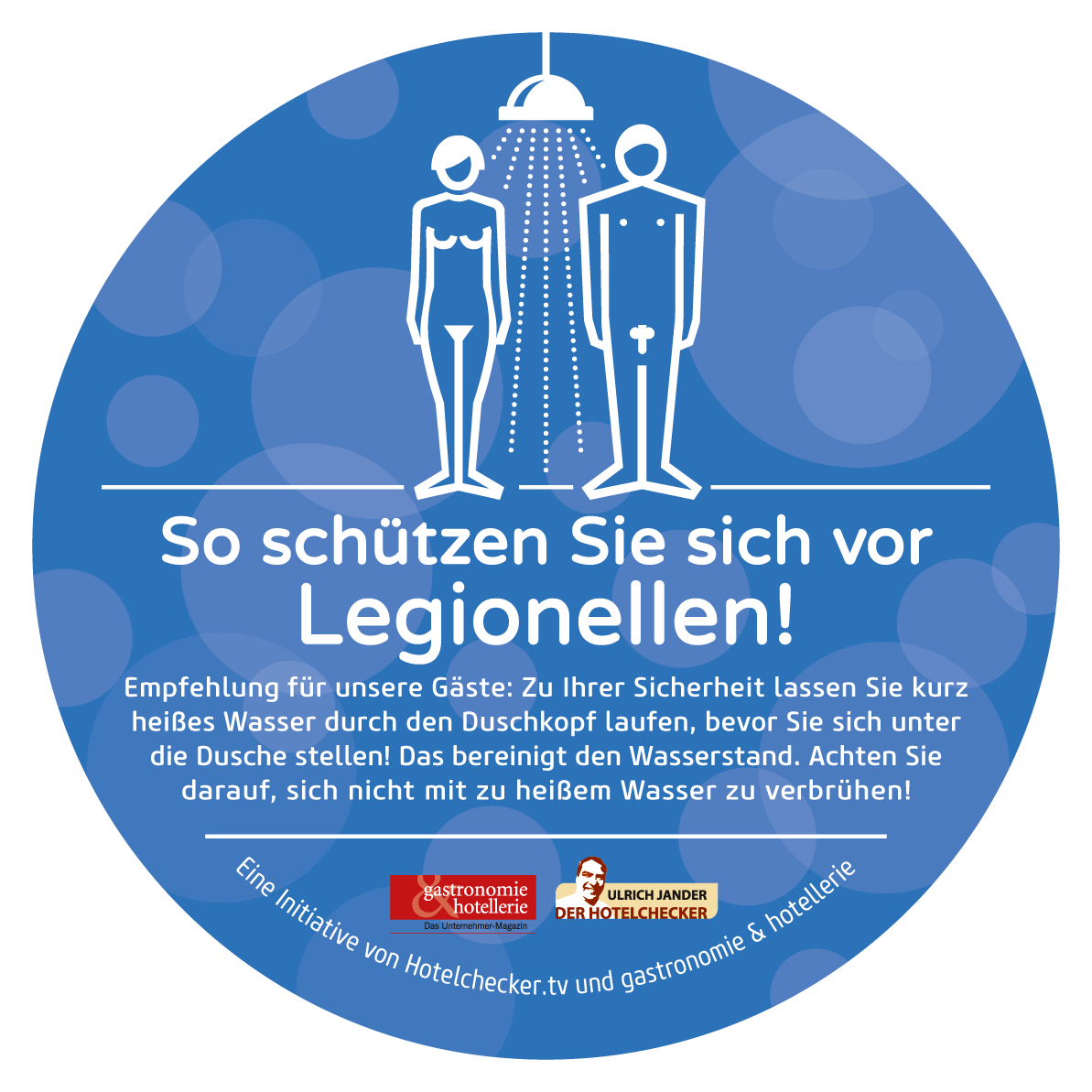 Schützen Sie Ihre Gäste vor gefährlichen Legionellen im Trinkwasser - Grafik: HUSS-MEDIEN/Arne Belau